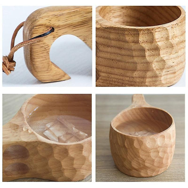 Coffee tea cups 1pcs 200ml high quality of jujube wood scandinavia wooden cup curly water cup