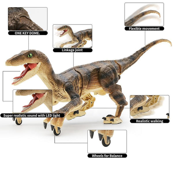 Robotic Toys RC Dinosaur 2.4G Raptor Velociraptor Simulation rc Animal Remote Control|RC Animals