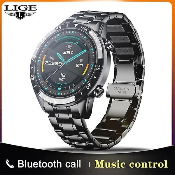 Watches watch multifunctional sports watch men's bluetooth call waterproof smart watches black