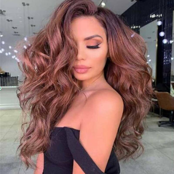 Wigs HOT FASHION Women Long Curly Hair Wig Natural Wave Brown Cosplay Party Full Wigs