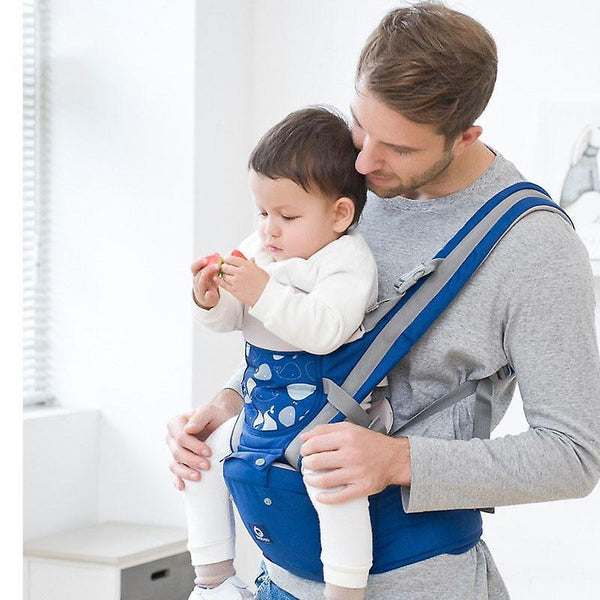 Baby carriers ergonomic baby carrier infant baby hipseat waist carrier blue