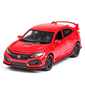 Toy Cars 1:32 HONDA CIVIC TYPE R Diecasts Car Model Red