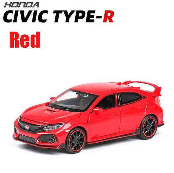 Toy Cars 1:32 HONDA CIVIC TYPE R Diecasts Car Model Red