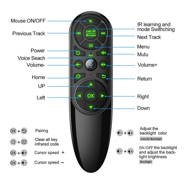 Remote controls q6 pro voice remote control 2.4G wireless air mouse