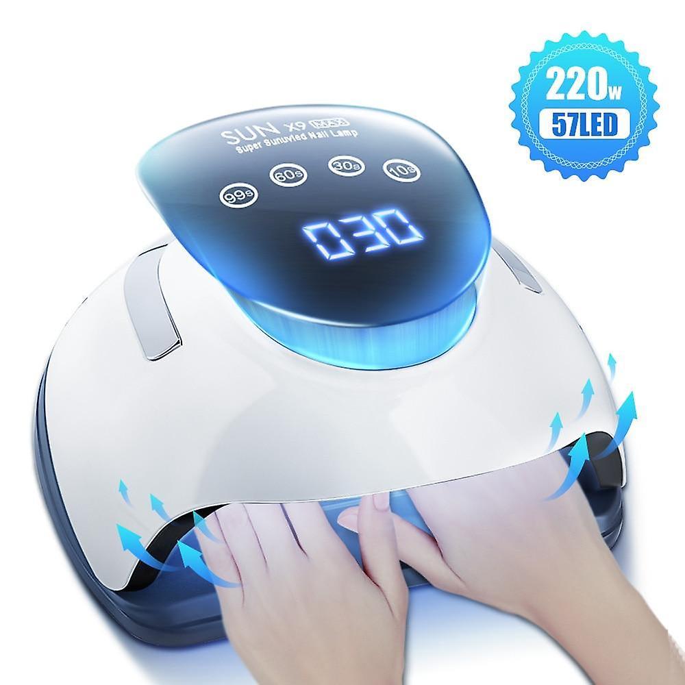 Nail dryers 220w uv led lamp big lcd touch screen nail dryer