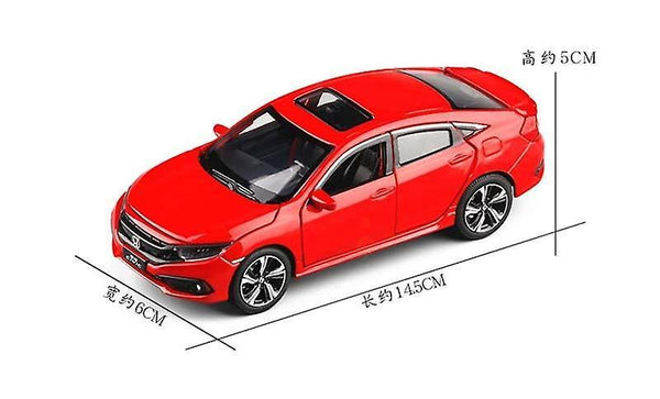 Toy cars 1/32 toy car honda civic metal alloy die cast miniature model simulation sound light sedan