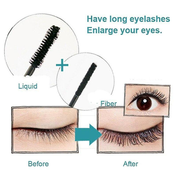 Mascara 1 set 4d fiber lashes mascara solid fiber mascara