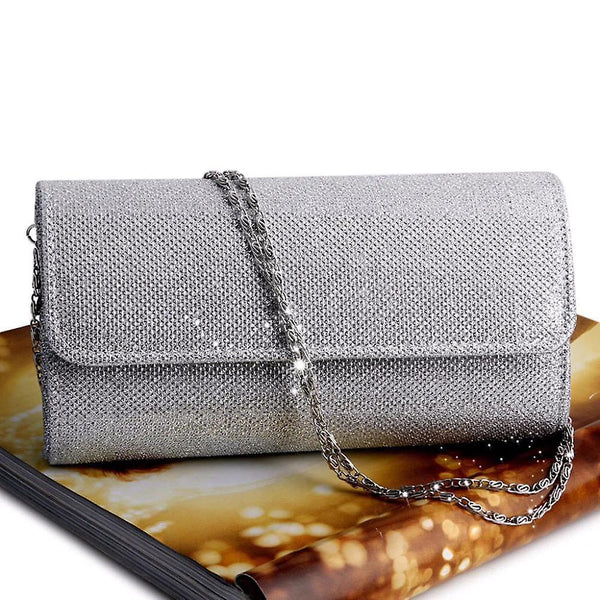 Handbags 20cm women's evening shoulder bag bridal clutch party prom handbag|wedding handbag silver