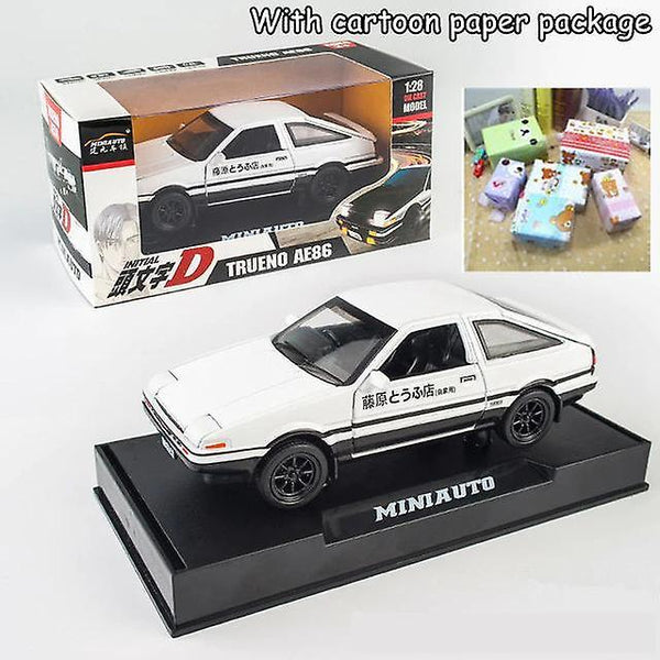 Toy Cars 1:28 Toyota AE86 Alloy metal Toy Car Model White