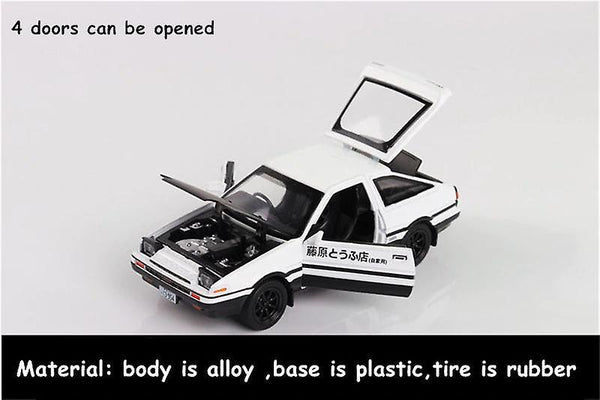 Toy Cars 1:28 Toyota AE86 Alloy metal Toy Car Model White