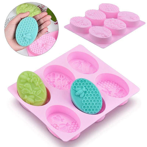 Cake pans molds silicone small bees handmade soap mold