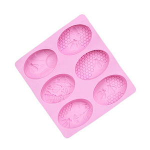 Cake pans molds silicone small bees handmade soap mold