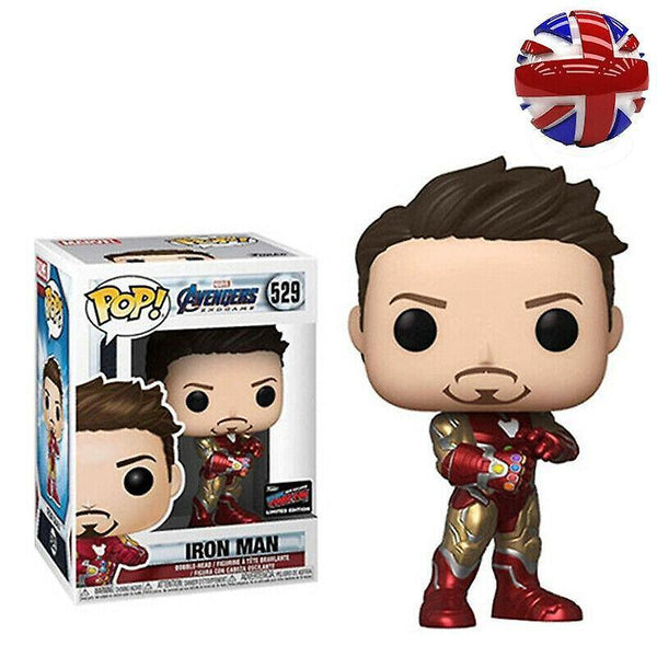 Action Toy Figures FUNKO POP Marvel Avengers:Endgame Tony Stark Iron Man 529 Action Figure Toys