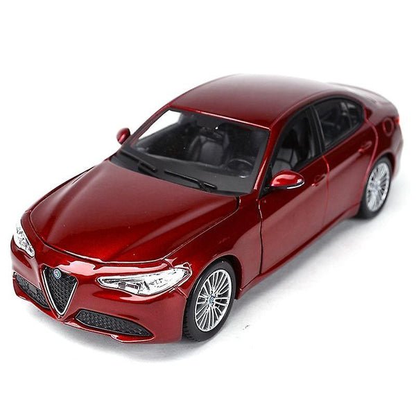 Toy Cars 1:24 Alfa Romeo Giulia Sports Car Static Die Cast Vehicles Collectible Model Car Toys Red