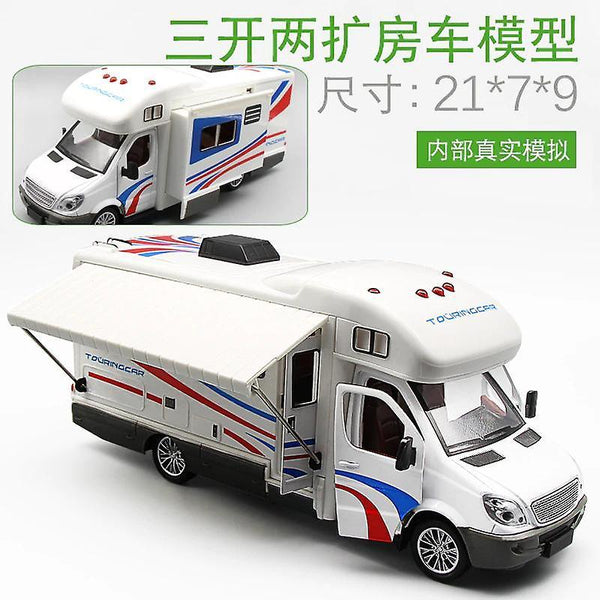 Toy cars 1:32 vehicle rv trailer caravan alloy car model