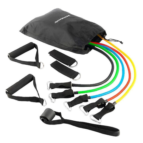 Exercise bands set of 5x training straps - different intensity levels