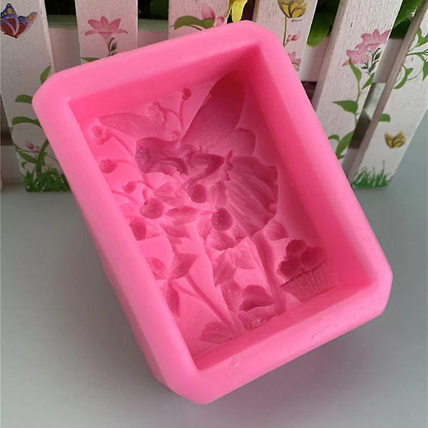 Cake pans molds 3d angel girl fairy silicone soap mold diy