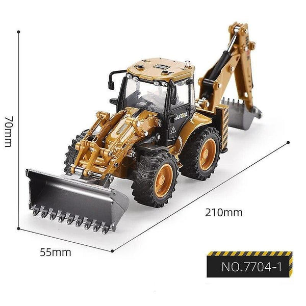 Toy cars 1:50 diecast 4 wheel alloy excavator model