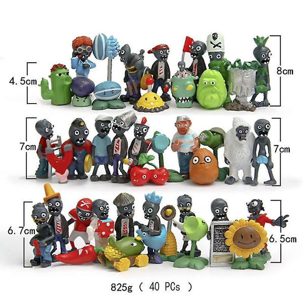 Video Game Consoles 40pcs Plants vs Zombies Toys Action Figures Christmas gift