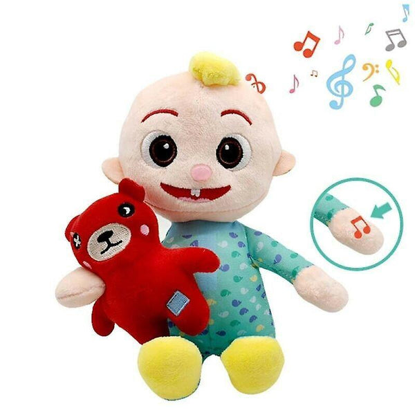 Stuffed animals kids baby jj boy hug the bear musical toys soft plush doll stuffed toys 20cm