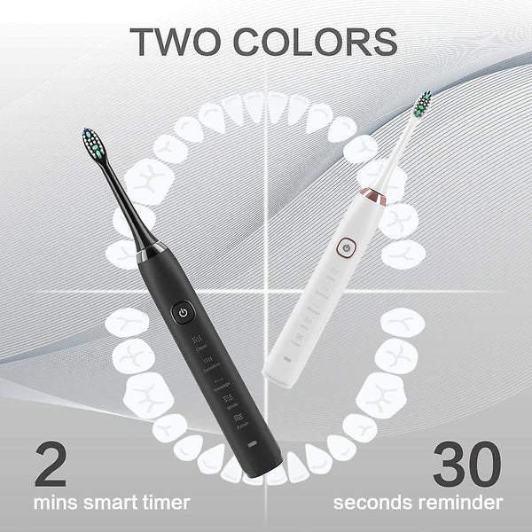 Toothbrushes sonic electric toothbrush ultrasonic black