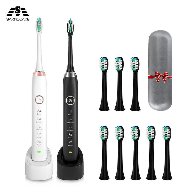 Toothbrushes sonic electric toothbrush ultrasonic black