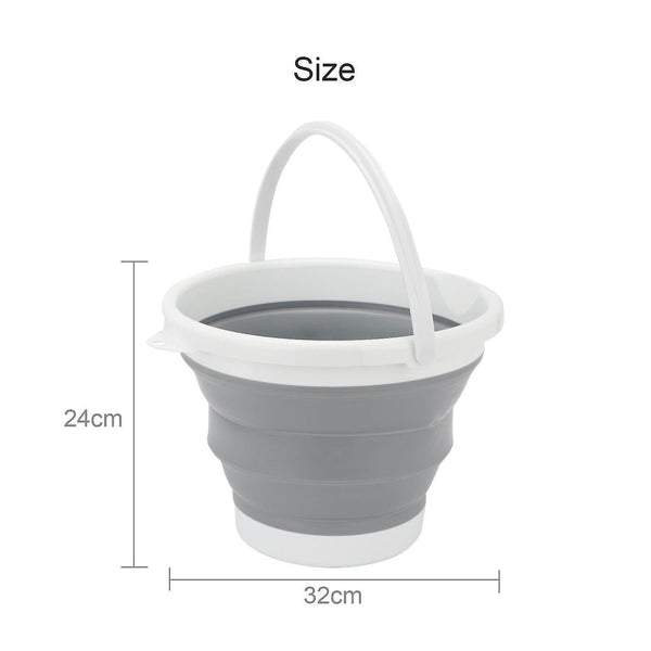 Buckets collapsible folding bucket camping carrier kitchen plastic silicone