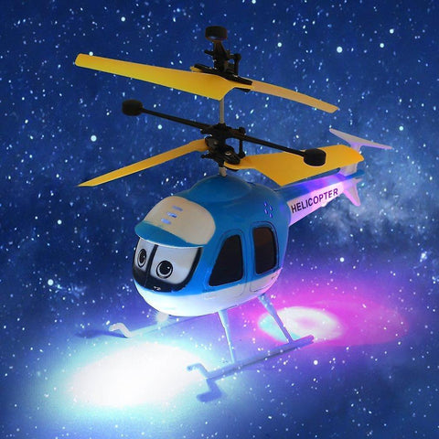 Robotic Toys Induction Flying Toys RC Helicopter Cartoon Remote Control Drone Kid Plane Toy