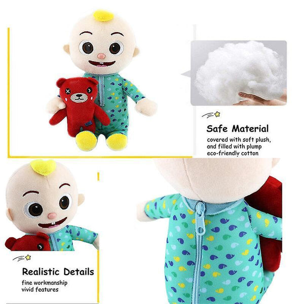 Stuffed Animals Cocomelon JJ Boy Musical Plush Doll Toy Kids Christmas gift