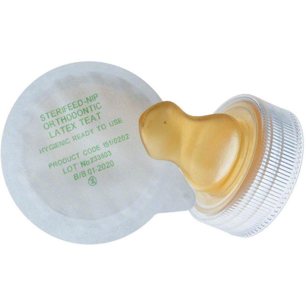 Baby bottle nipples liners latex orthodontic baby teats  sterile  pack of 10