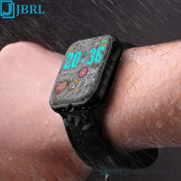 Watches sport silicone smart watch women men smartwatch for android ios smart watches black