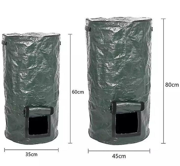 Compost organic compost bag garden compost bins waste fermentation tank reusable 35*60cm 15 gallons