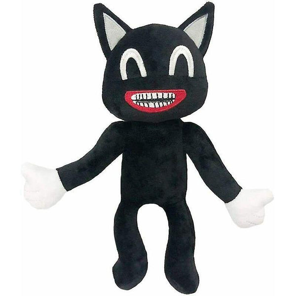 Stuffed Animals Black Cartoon Cat Plush Toy 30cm/11.8in Horror