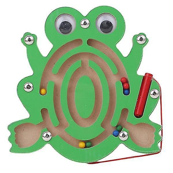 Mechanical puzzles children magnetic maze toy wooden puzzle game frog