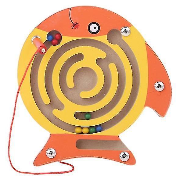 Mechanical puzzles children magnetic maze toy wooden puzzle game frog