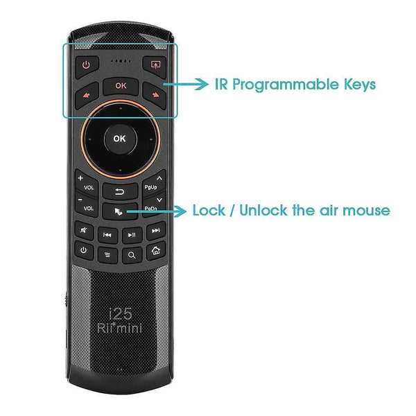 Remote controls i25a mini keyboard air mouse remote control