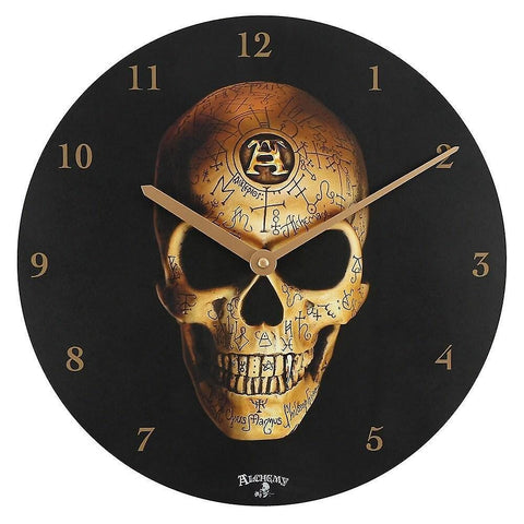 Wall Clocks Omega Skull Wall Clock