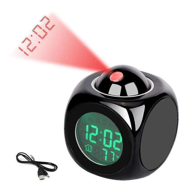 Alarm Clocks Voice Projection Alarm Clock With Temperature Display