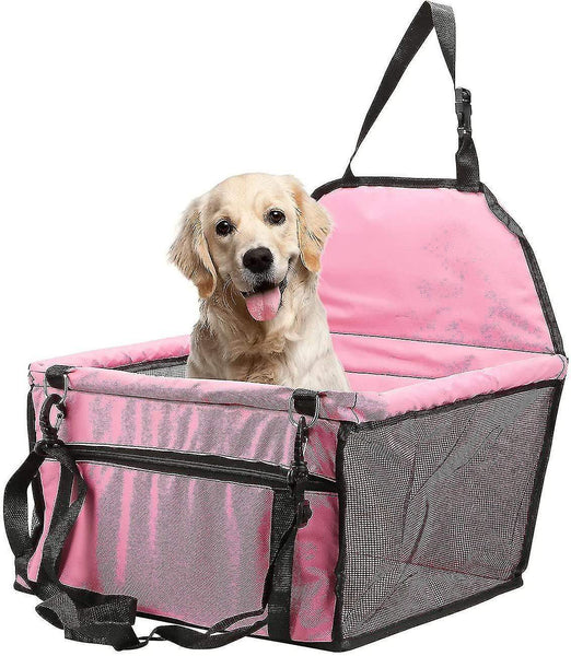 Vehicle pet barriers pet booster seat pink