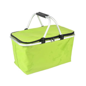 Picnic baskets homemiyn coated oxford cloth foldable insulated picnic basket 48*28*24cm green