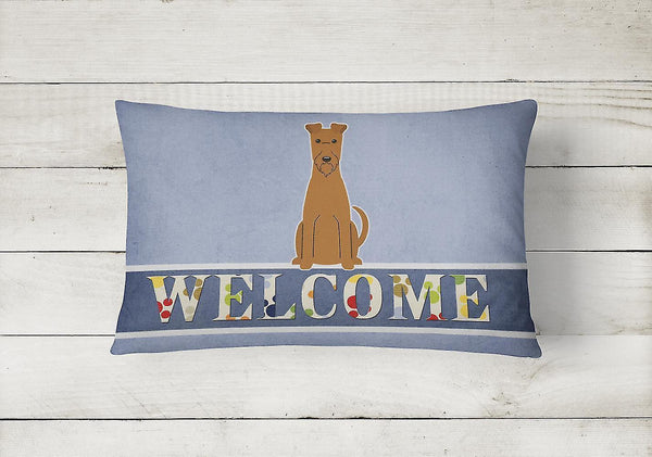 Pillows irish terrier welcome canvas fabric decorative pillow