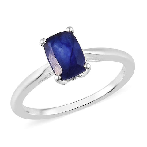 Rings one time deal- masoala sapphire solitaire ring in sterling silver 1.25 Ct. P