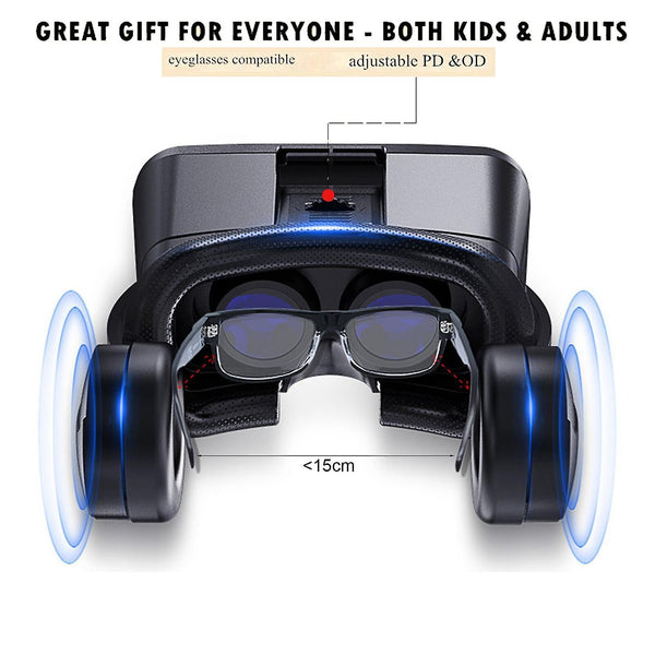 3D Glasses Virtual Reality Smartphone 3D Glasses VR Helmet With Remote Control For IPhone Android|3D