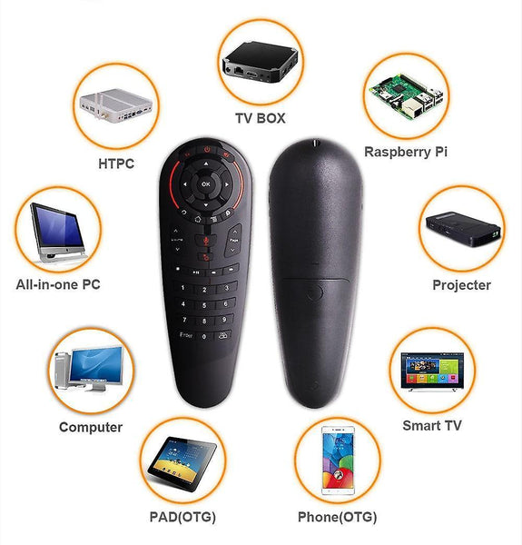 Remote controls l8star g30s voice air mouse android tv gyro 33 keys ir learning remote control tv controller