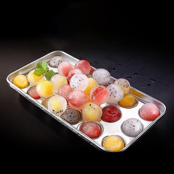 Ice cube trays stainless steel ice cube tray round ice cube maker mold home party cube trays for freezer ice cube