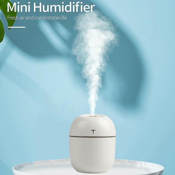 Air Fresheners White 220ml Portable USB LED Mini Car Home Humidifier Aroma Oil Diffuser Mist Purifie