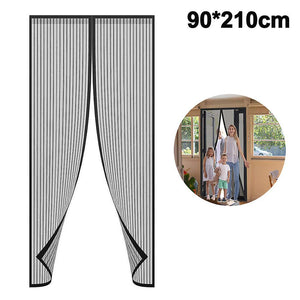 90*210cm Magnet Fly Screen Door Insect Screen Balcony Door Cat Safe Door Stops