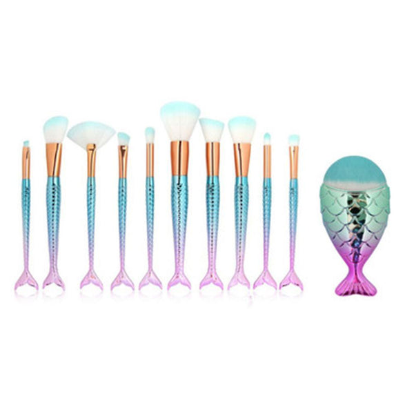 Makeup Brushes Set 11pcs Mermaid Makeup Brush Set Makeup Brushes