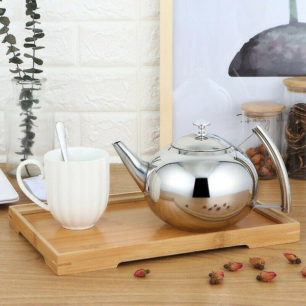 Coffee tea sets large capacity stainless steel teapot container coffee pot kettle filter 1.5L