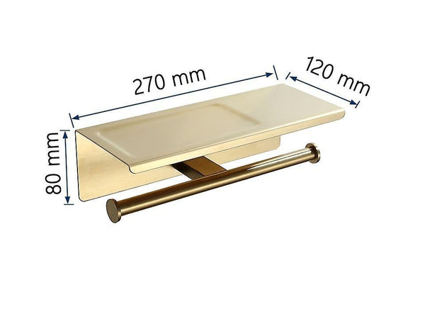 Toilet paper holders brushed gold stainless steel toilet roll holder double ring gold